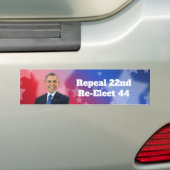 オバマ選再大統領 バンパーステッカー (車上)