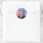 オバマ選再大統領 ラウンドシール (バッグ)