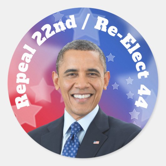 オバマ選再大統領 ラウンドシール (正面)