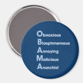 オバマ頭字語 マグネット (正面/裏面)