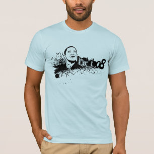 オバマ08のティー Tシャツ