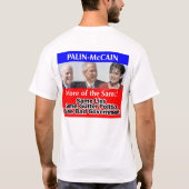 -オバマ08 Palin McCain同じの多く Tシャツ (裏面)