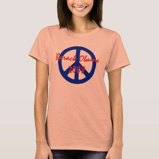 オバマ2008平和シンボルティー Tシャツ (正面)