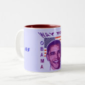 オバマ2008年マグカップ ツートーンマグカップ (正面左)