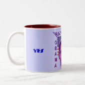 オバマ2008年マグカップ ツートーンマグカップ (左)