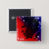 オバマ2008年 缶バッジ (正面&裏面)