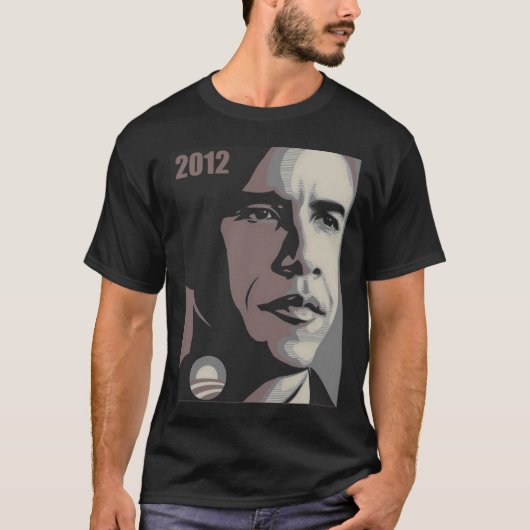 オバマ2012のティー Tシャツ (正面)