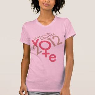 オバマ2012の投票性の記号 Tシャツ