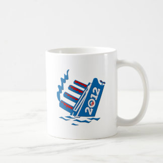 オバマ2012の船の沈降 コーヒーマグカップ