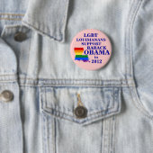 オバマ2012年のためのLGBTのLouisianans 缶バッジ (インサイチュ)