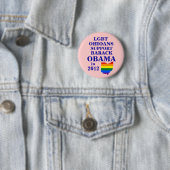 オバマ2012年のためのLGBT Ohioansコネチカット 缶バッジ (インサイチュ)