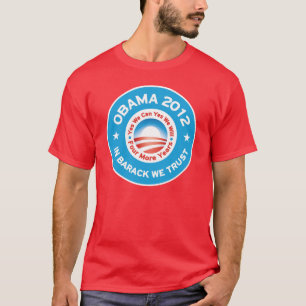 オバマ2012年-バラクで私達は信頼します Tシャツ