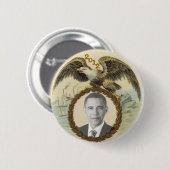 オバマ2012年 缶バッジ (正面&裏面)