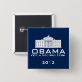オバマ2012年 缶バッジ (正面&裏面)