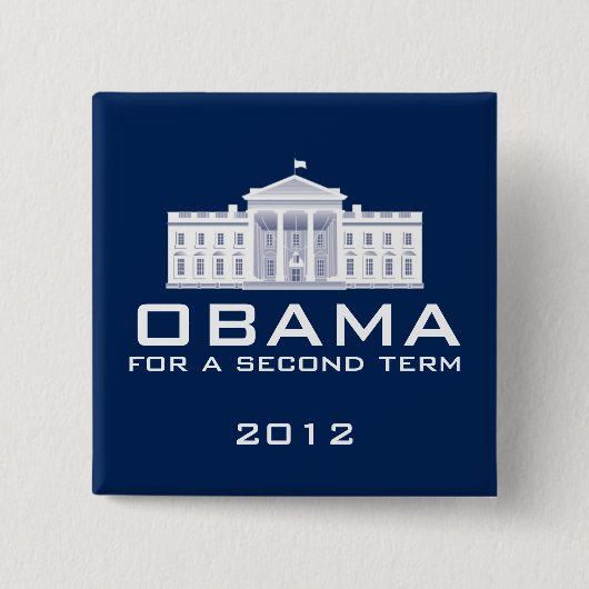 オバマ2012年 缶バッジ (正面)