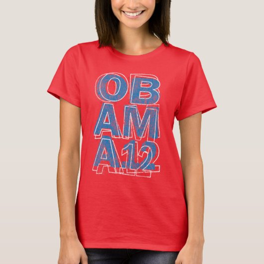 オバマ2012年Tシャツ Tシャツ (正面)