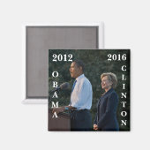 オバマ2012 & Clinton 2016 マグネット (正面/裏面)