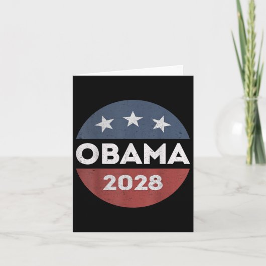 オバマ2028年大統領のオバマのシャツ カード (正面)
