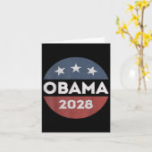 オバマ2028年大統領のオバマのシャツ カード (黄色い花)