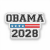 オバマ2028米国の民主主義の選挙 シール (正面)