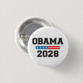 オバマ2028米国の民主主義の選挙 缶バッジ (正面&裏面)