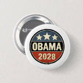 オバマ2028米国の選挙政治 缶バッジ (正面&裏面)