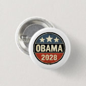 オバマ2028米国の選挙政治 缶バッジ (正面&裏面)
