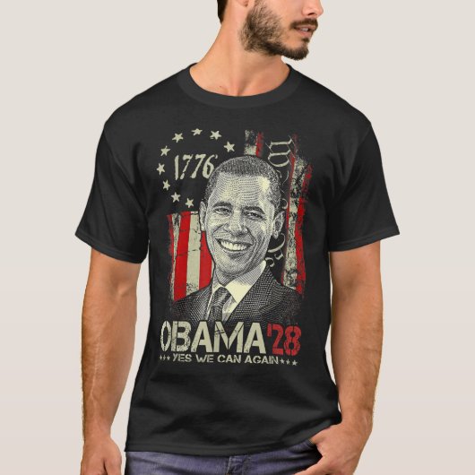 オバマ2028 _2 Tシャツ (正面)