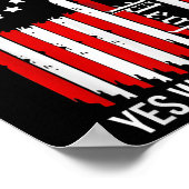 オバマ2028Yes我々は再び米国の旗オバマ48日前 ポスター (角)