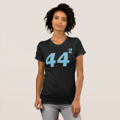 オバマ44はティーを平方しました Tシャツ (正面フル)