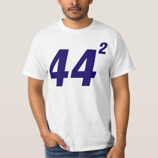 オバマ44はTシャツを平方しました Tシャツ (正面)