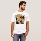 オバマ44 -者の大統領声のスピーチ Tシャツ (正面フル)