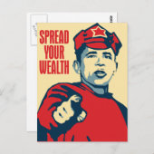 オバマ – あなたの富を広のまわりにめる: OHPポストカード ポストカード (正面/裏面)