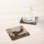 "オバマ"の正方形のコースター スクエアペーパーコースター (インサイチュ)