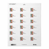 オバマ・アポップ・アートのート大統領 ラベル (フルシート)