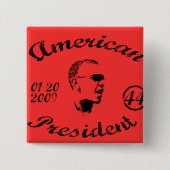 オバマ・ギフト 缶バッジ (正面)