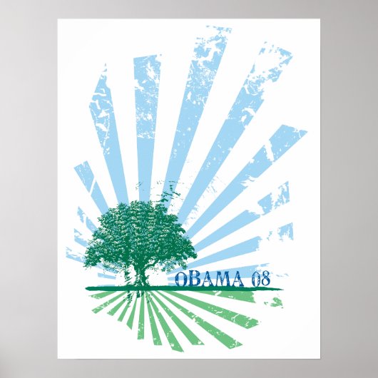 オバマ・グリーン・ポスター ポスター (正面)