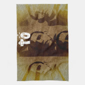 オバマ・コラージュとのケニアへようこそ キッチンタオル (縦)