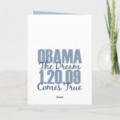 オバマ・ザ・ドリーム・来トゥリーグ・カード カード (裏面)