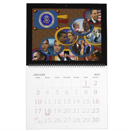オバマ・スクラップブック大統領物語2009 カレンダー (1月 2027)