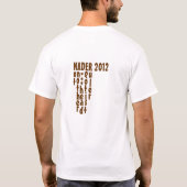 オバマ/ネーダーBPの漫画のTシャツ Tシャツ (裏面)