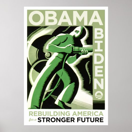 オバマ/バイデン氏：アメリカの再建 ポスター (正面)