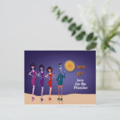 オバマ・バハマの女の子は配管工ジョーを好き ポストカード (スタンド正面)