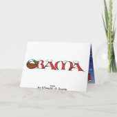 オバマ·バラク·アンド·ミシェル·オバマ·カリチャー·ホリデー シーズンカード (裏面)