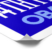 オバマ・ブルー第44代大統領ポスター3 ポスター (角)