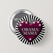 オバマ・ママ 缶バッジ (正面&裏面)