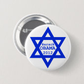 オバマ・ユダヤ人ボタン 缶バッジ (正面&裏面)