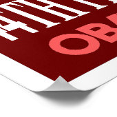 オバマ・レッド第44代大統領ポスター3 ポスター (角)