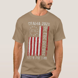 オバマ ヴィンテージ フラグ レトロ 愛国的 2028 政治的 Tシャツ