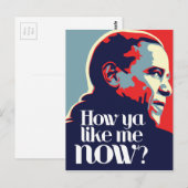 オバマ: 今の私をどう思う？ ポストカード (正面/裏面)